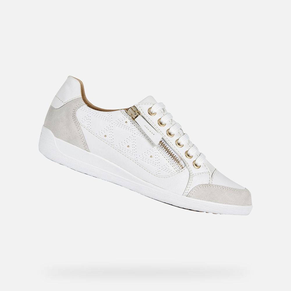 Geox Sneakers White Myria - Geox Womens Shoes - SVGERZ157